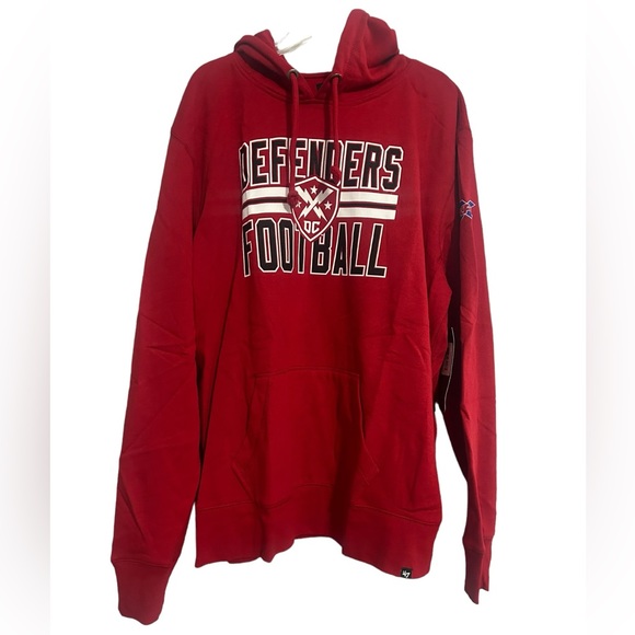 Pro Edge Other - XFL DC Defenders Red Kangaroo Pocket Sweatshirt Hoodie NWT Size XXL